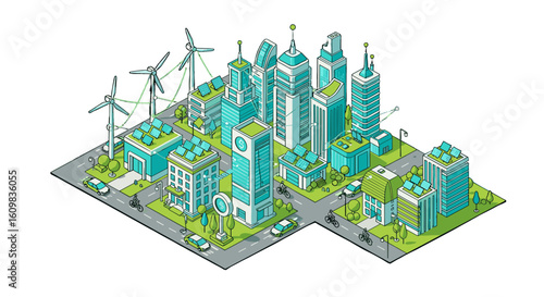 vector illustration of a city map
