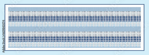 digital silk scarf design with seamless textile pattern