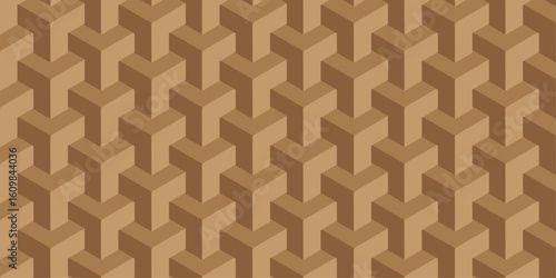 Seamless geometric pattern with vintage square shapes, ideal for textile, wallpaper, or retro mosaic designs