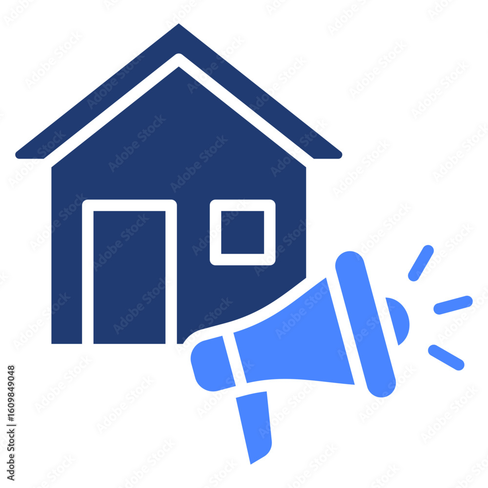 Naklejka premium Advertising Icon