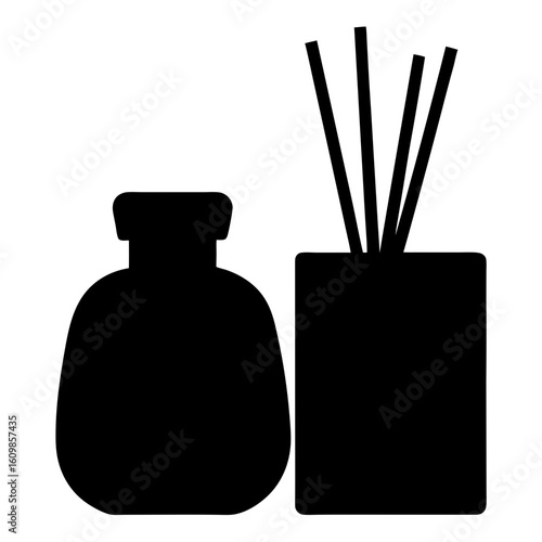 Aromatic Serenity An Uncomplicated Still Life of Scent and Black Shadows