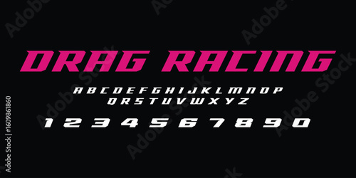 Racing Speed Alphabet Font Vector Bold Sport Typography Letters Download it in high resolution format and print in any size