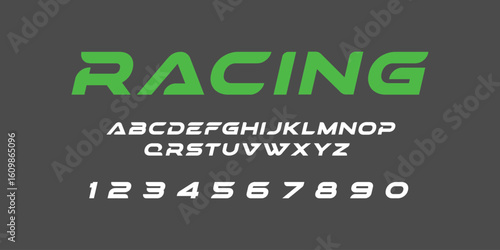 Racing Speed Alphabet Font Vector Bold Sport Typography Letters Download it in high resolution format and print in any size