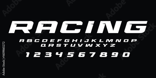 Racing Speed Alphabet Font Vector Bold Sport Typography Letters Download it in high resolution format and print in any size