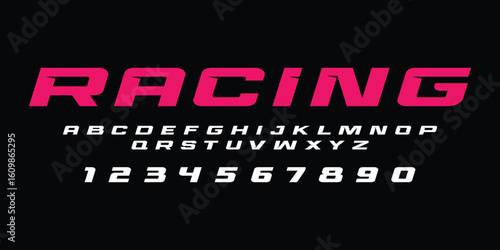 Racing Speed Alphabet Font Vector Bold Sport Typography Letters Download it in high resolution format and print in any size