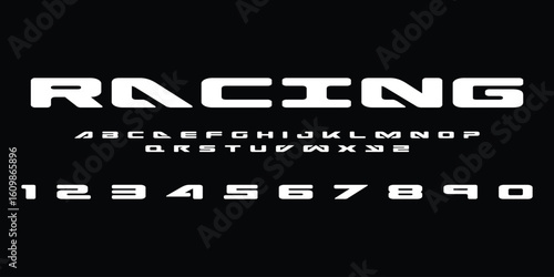 Racing Speed Alphabet Font Vector Bold Sport Typography Letters Download it in high resolution format and print in any size