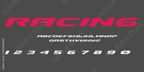 Racing Speed Alphabet Font Vector Bold Sport Typography Letters Download it in high resolution format and print in any size