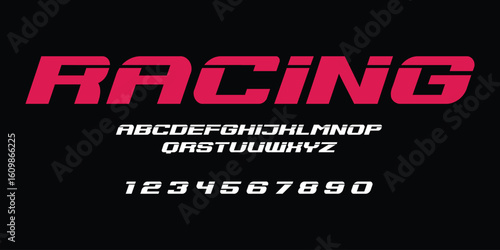 Racing Speed Alphabet Font Vector Bold Sport Typography Letters Download it in high resolution format and print in any size