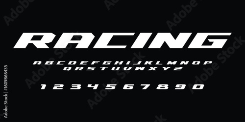Racing Speed Alphabet Font Vector Bold Sport Typography Letters Download it in high resolution format and print in any size