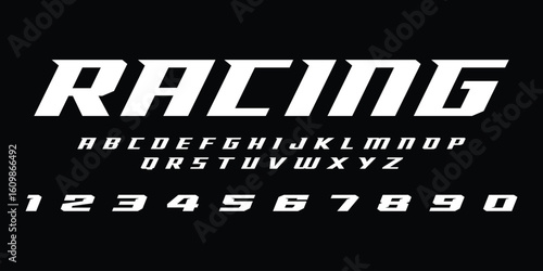 Racing Speed Alphabet Font Vector Bold Sport Typography Letters Download it in high resolution format and print in any size
