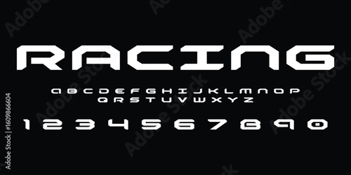 Racing Speed Alphabet Font Vector Bold Sport Typography Letters Download it in high resolution format and print in any size