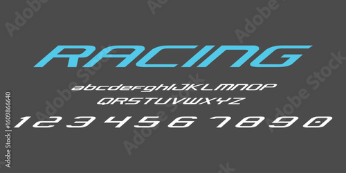 Racing Speed Alphabet Font Vector Bold Sport Typography Letters Download it in high resolution format and print in any size
