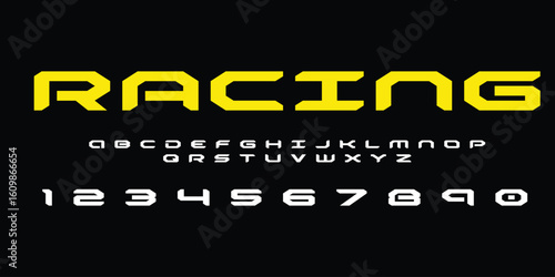 Racing Speed Alphabet Font Vector Bold Sport Typography Letters Download it in high resolution format and print in any size