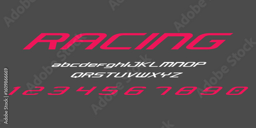 Racing Speed Alphabet Font Vector Bold Sport Typography Letters Download it in high resolution format and print in any size