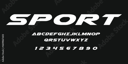 Sport Racing Speed Alphabet Font Vector Bold Sport Typography Letters Download it in high resolution format and print in any size