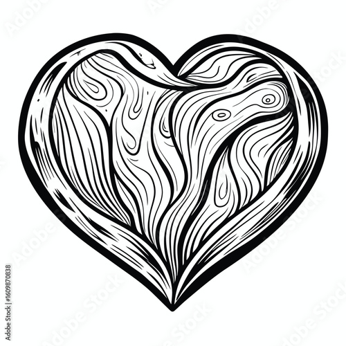 Colorful Anatomical Heart Illustration with Intricate Details and Vibrant Palette for Medical Art or Educational Purposes