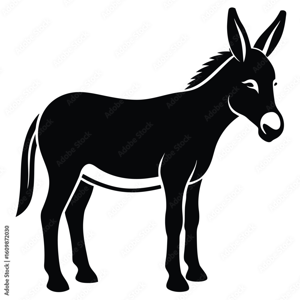 Fototapeta premium donkey vector art