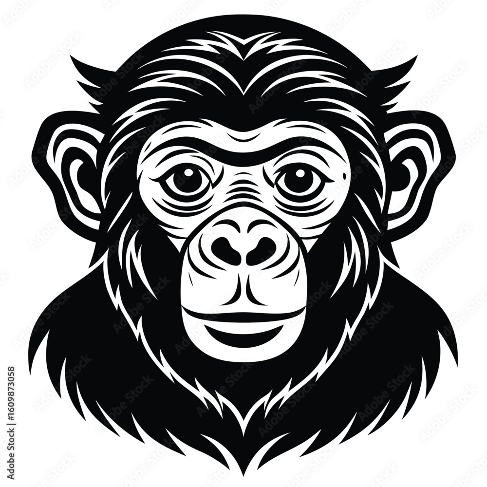 Fototapeta premium monkey vector icon