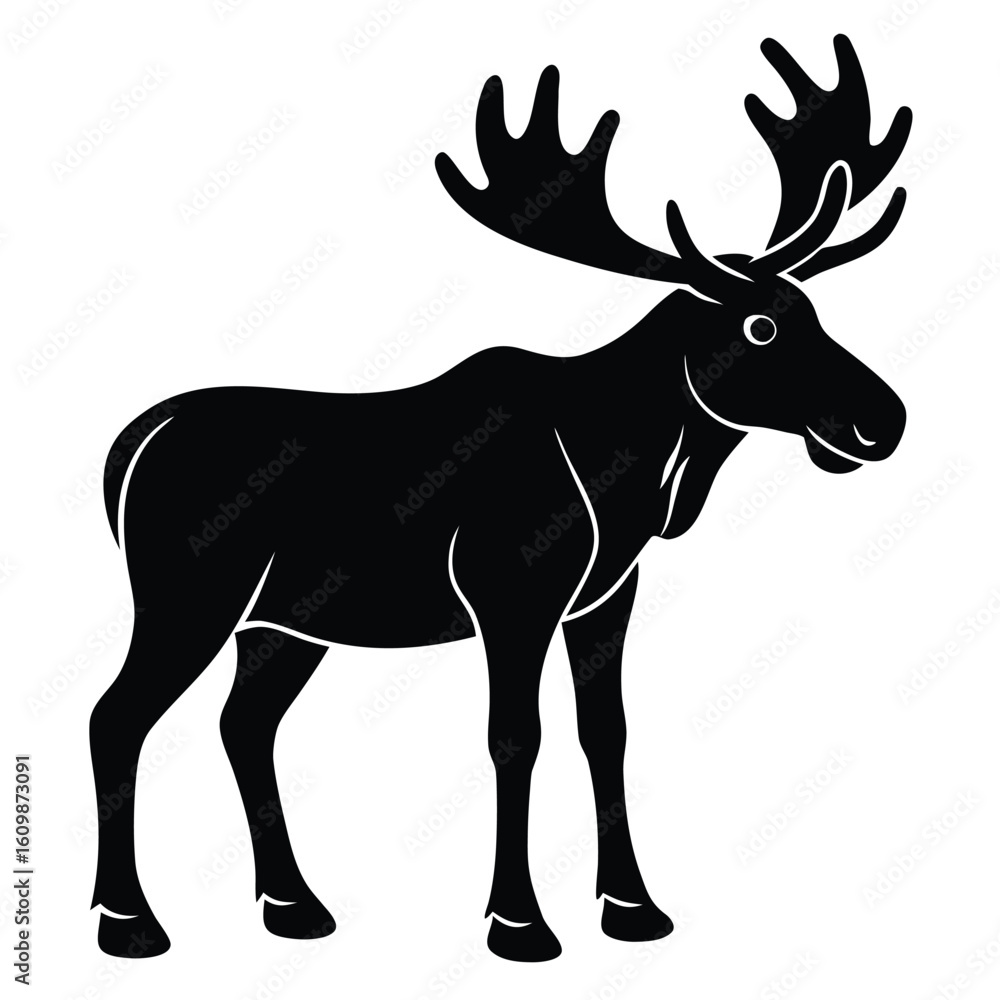 Fototapeta premium moose vector art