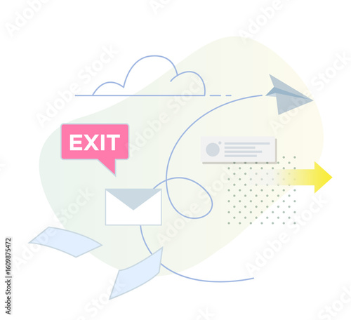 Pink Slip - Loss of Job - Stock Illustration
