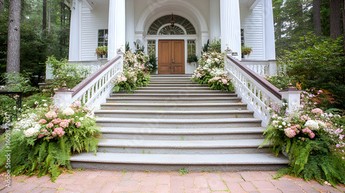 Wallpaper Mural stairs in the garden Torontodigital.ca