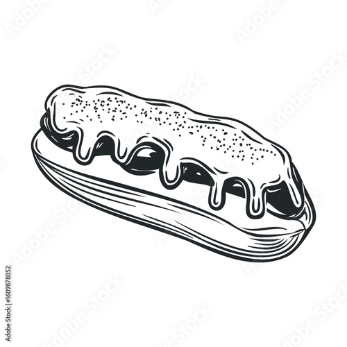 Delicious hot dog with savory toppings for summer cookouts