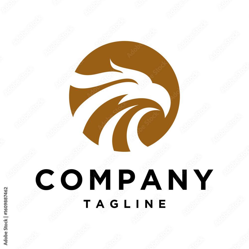 Fototapeta premium Eagle minimalist logo design