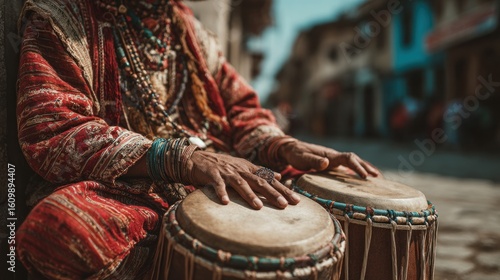 Wallpaper Mural A Rhythmic Heartbeat: Street Musician's Percussion Performance Torontodigital.ca