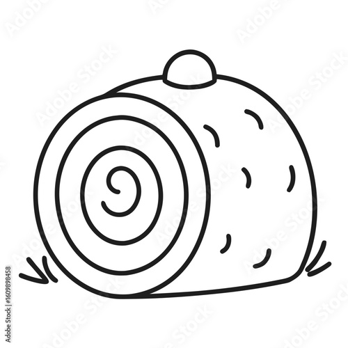 Hay Bunch Coloring Pages – Farm, Agriculture, Nature, Outline, Line Art, Printable

