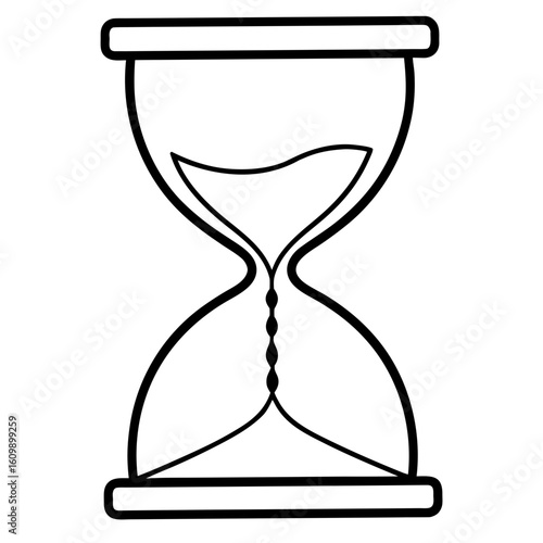 Hourglass Coloring Pages – Time, Sand, Outline, Kids, Printable, Vintage, Symbol

