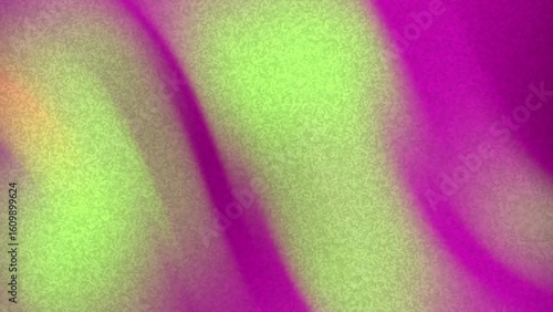 Desertcore Abstracts Noise Abstract background with flowing waves of lime green and magenta colors creating a dynamic backdrop