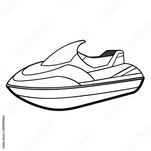 Jet Ski Coloring Pages – Water, Sport, Summer, Outline, Kids, Printable, Adventure

