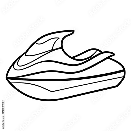 Jet Ski Coloring Pages – Water, Sport, Summer, Outline, Kids, Printable, Adventure

