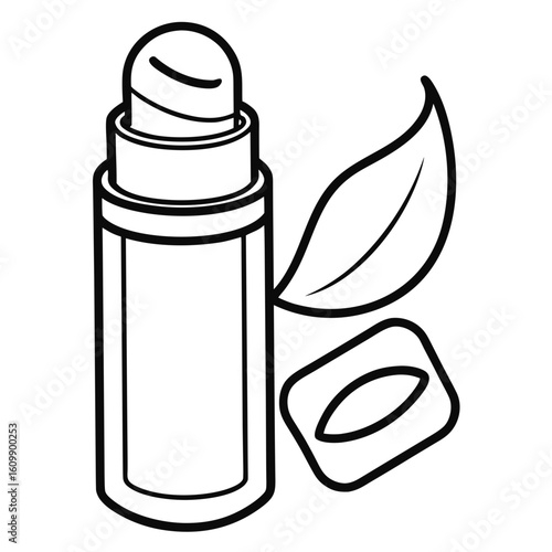 Lip Balm Coloring Pages – Beauty, Cosmetics, Outline, Kids, Printable, Skincare, Care

