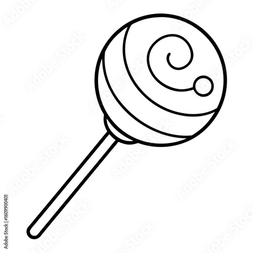 Lollipop Stick Coloring Pages – Candy, Sweet, Outline, Kids, Printable, Fun, Treat

