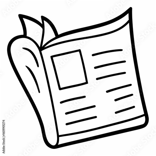 Newspaper Coloring Pages – News, Media, Outline, Kids, Printable, Education, Informative

