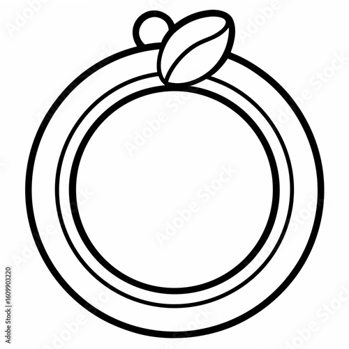Ring Coloring Pages – Jewelry, Fashion, Accessory, Outline, Kids, Printable, Elegant

