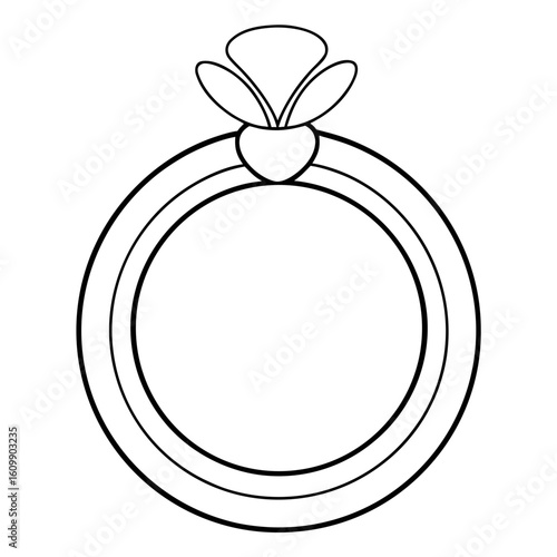 Ring Coloring Pages – Jewelry, Fashion, Accessory, Outline, Kids, Printable, Elegant

