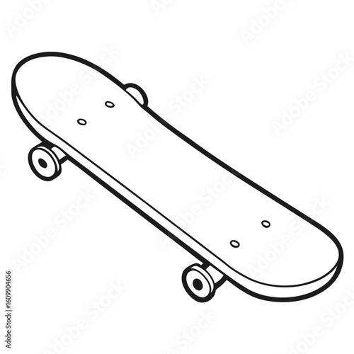 Skateboard Coloring Pages – Sport, Youth, Fun, Outline, Kids, Printable, Active

