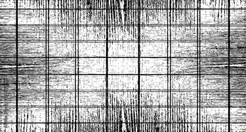 Wooden texture with scratches and cracks, Abstract monochrome background pattern of noise and grunge.