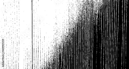 Wooden texture with scratches and cracks, Abstract monochrome background pattern of noise and grunge.