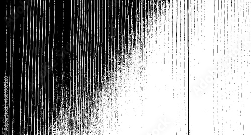 Wooden texture with scratches and cracks, Abstract monochrome background pattern of noise and grunge.