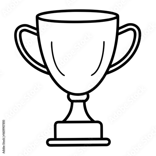 Winner Cup Coloring Pages – Trophy, Outline, Champion, Award, Sports, Line Art, Printable