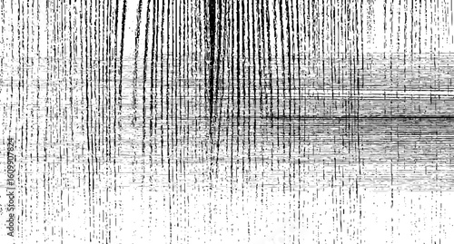 Wooden texture with scratches and cracks, Abstract monochrome background pattern of noise and grunge.