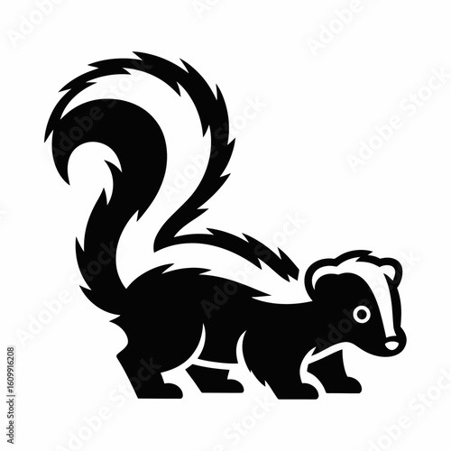 Cute Skunk Illustration