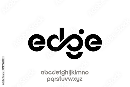 EDGE vector logo typography design