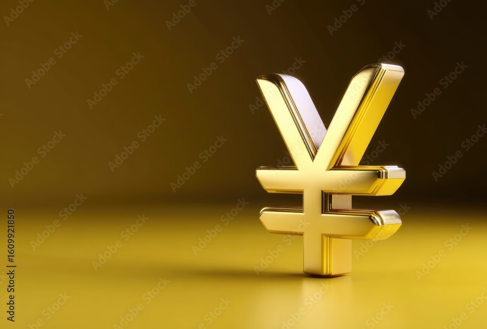 Obraz premium Yen monetary sign: japanese character, jpy symbol, finance mark, currency figure, fiscal emblem, regional unit, cash label, exchange code, economic icon, national value, numeric standard
