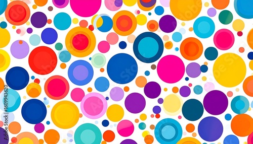 Colorful circles pattern