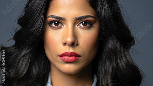 Wallpaper Mural A Portrait of Confidence: A close-up headshot of a sophisticated individual, radiating confidence and poise, their expressive eyes drawing the viewer in. Torontodigital.ca