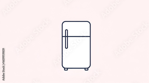 Fridge icon vector simple design